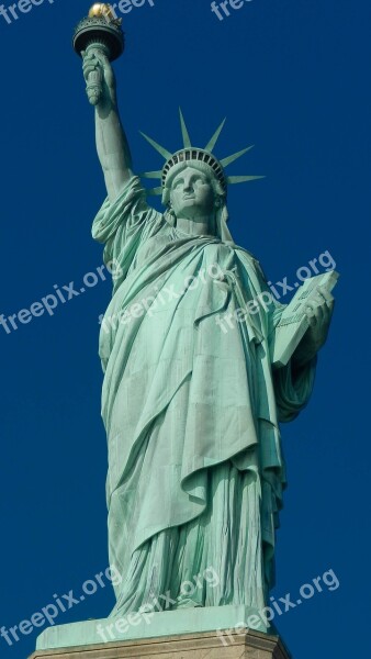 United States New York Statue Of Liberty Monument Free Photos