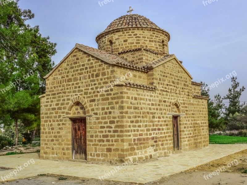 Cyprus Potamia Church Architecture Monument