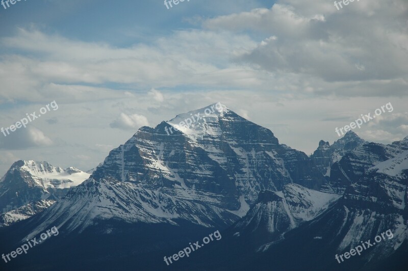 Mountain Rockies Temple Banff Rocky Mountains