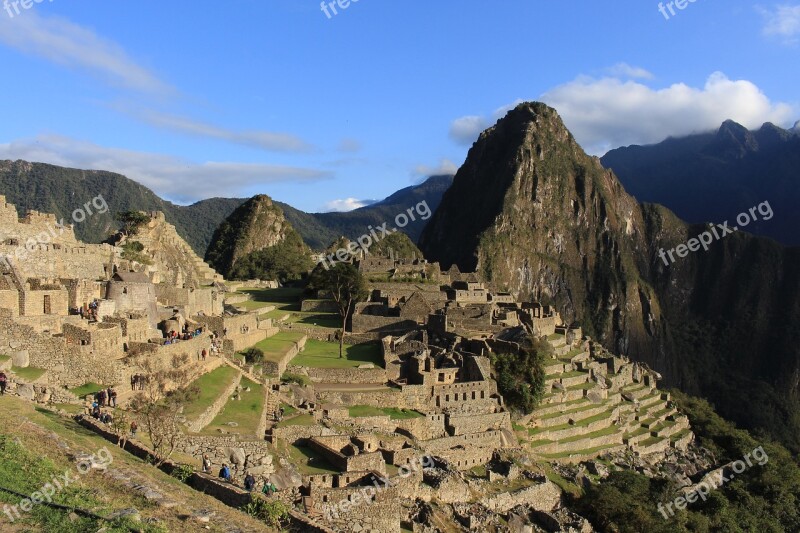 Machu Picchu Inca Ruins Andes Wayna Picchu