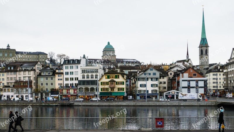 Fraumünster Church Cathedral Zurich Limmat