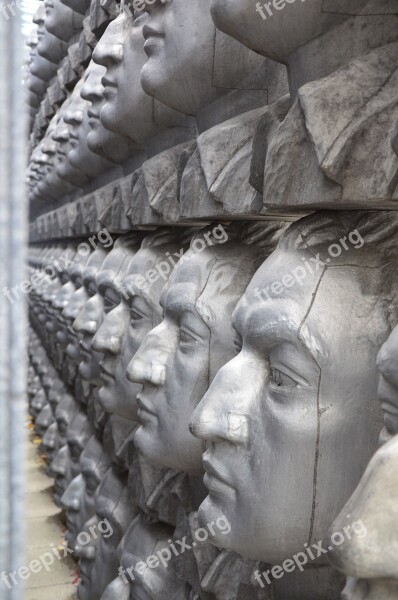 Sculpture Heads Face Art Statue