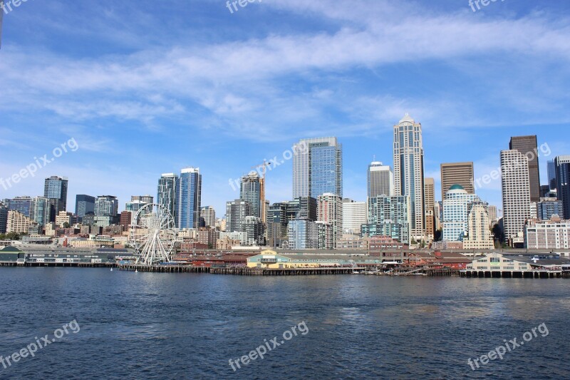 Seattle View Skyline Free Photos