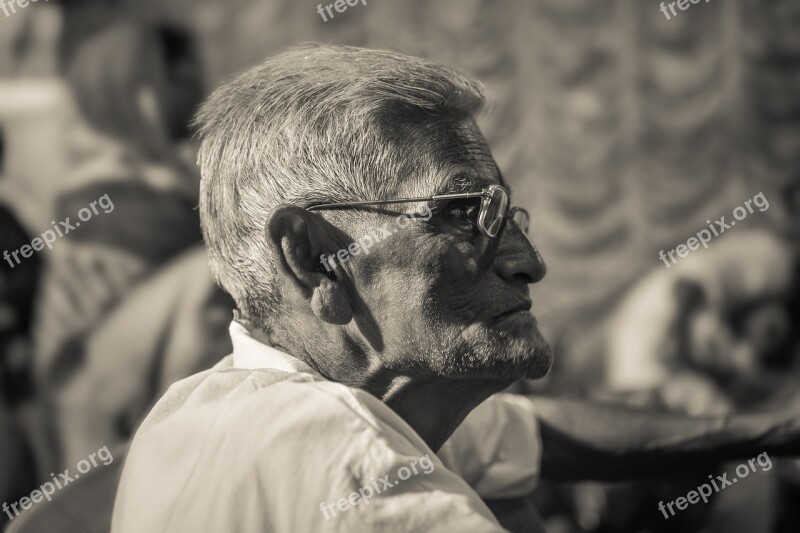 Old Man Portrait Black And White Free Photos