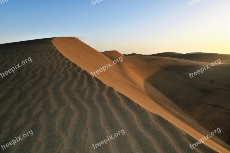 Sand Dunes Desert Sahara Free Photos