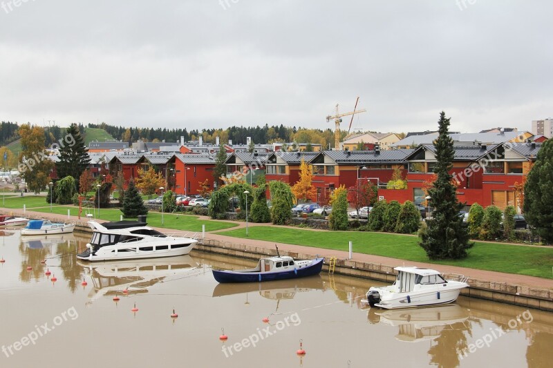 Quaint Charming Wooden Houses Old Town Picturesque