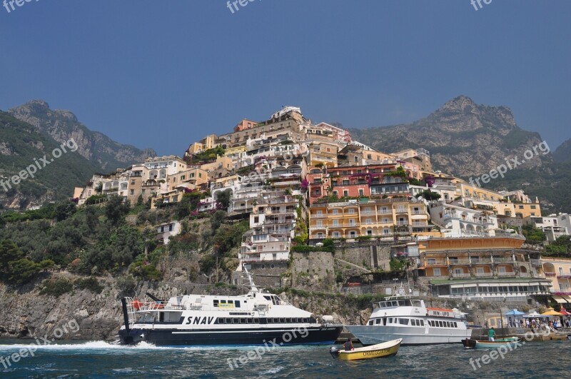 Positano Italy Amalfi Summer Beach