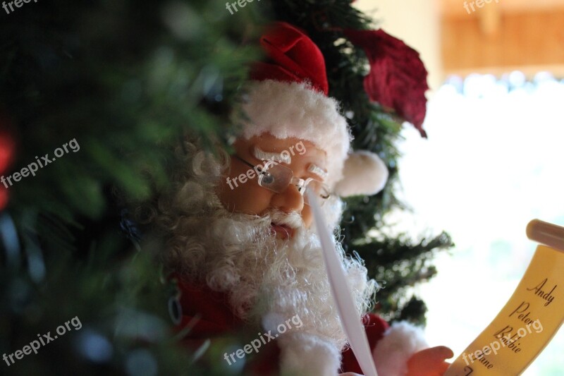 Christmas Santa Claus December Trim St