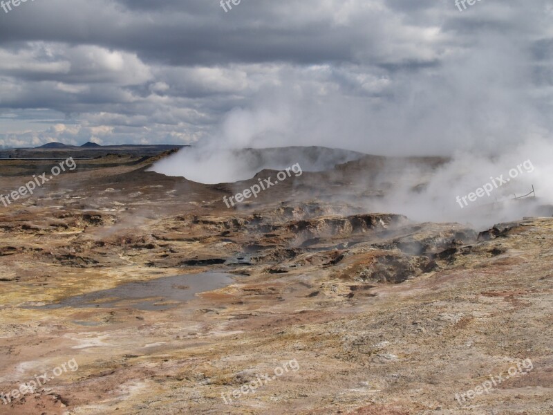 Iceland Nature Earth Fusion Volcano