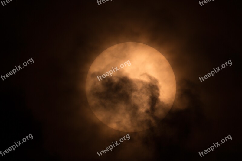 Sun Merkur Transit Celestial Body Sun Ball Cloud