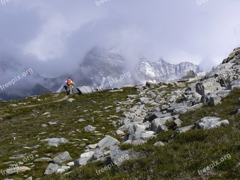 Mountains Hiking Canada Glacier National Park Landscape