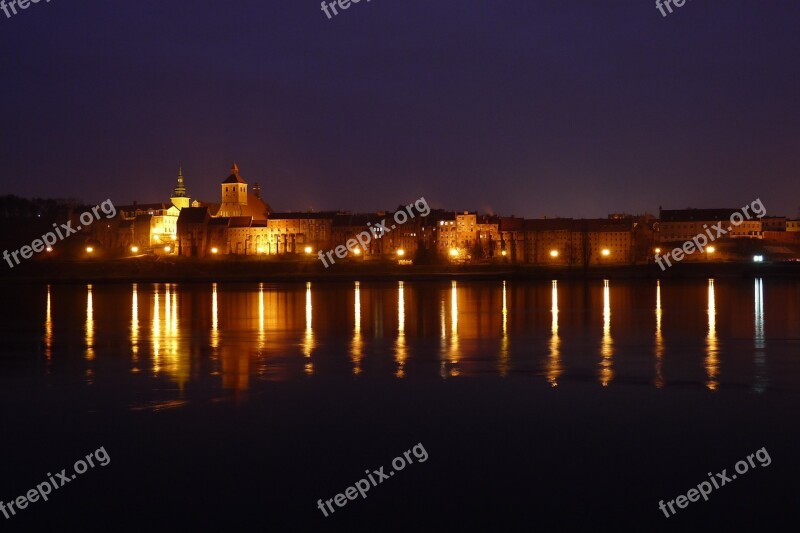 Landscape River Wisla Grudziadz Poland