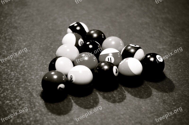 Billiards Ball Cue Macro Shooting Background