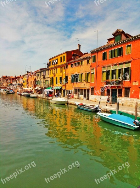 Venice Boat Travel Italy Architecture