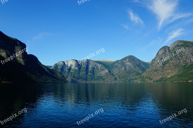 Norway September Mountains Scandinavia Norwegian