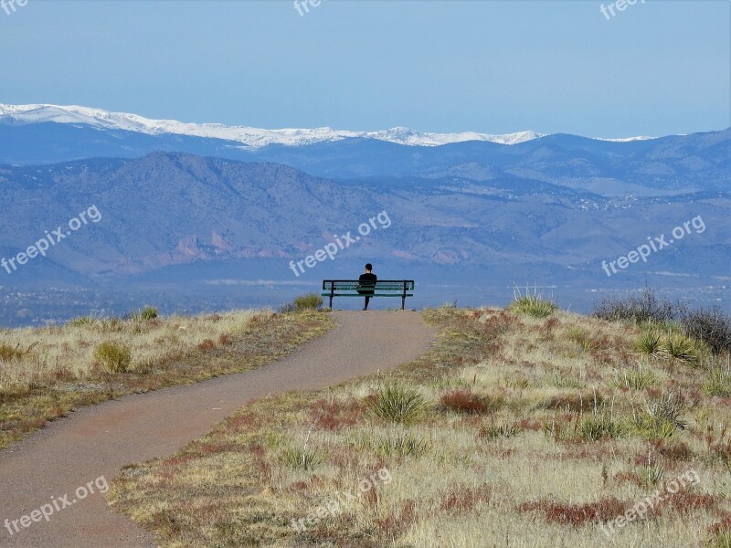 Meditation Mountains Thoughtful Man Thinking Casual