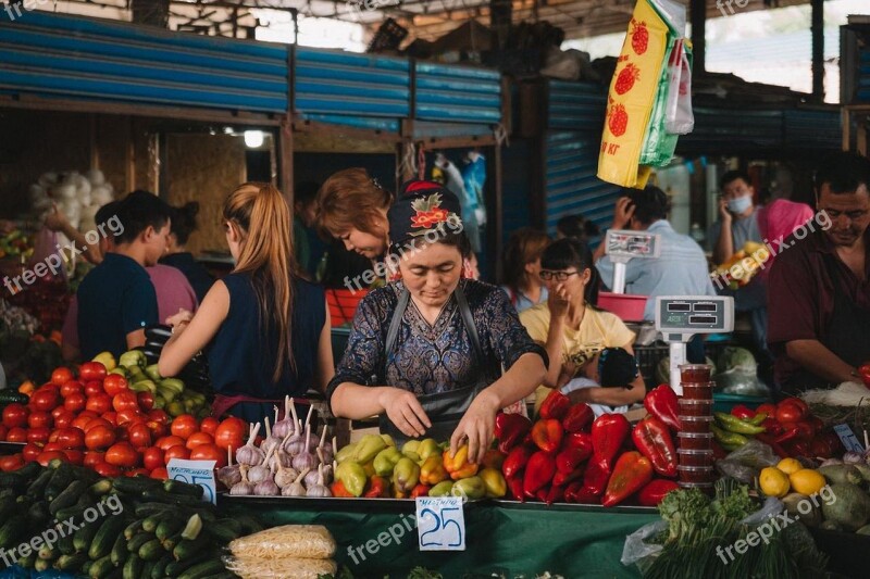 Market Sale Fruit Regional Street Vendor