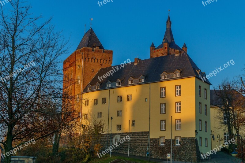 Kleve Swan Castle Abendstimmung Niederrhein House