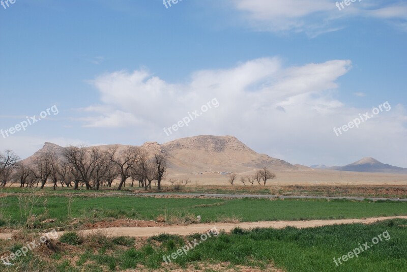 Weald Desert Esfahan Iran Environment