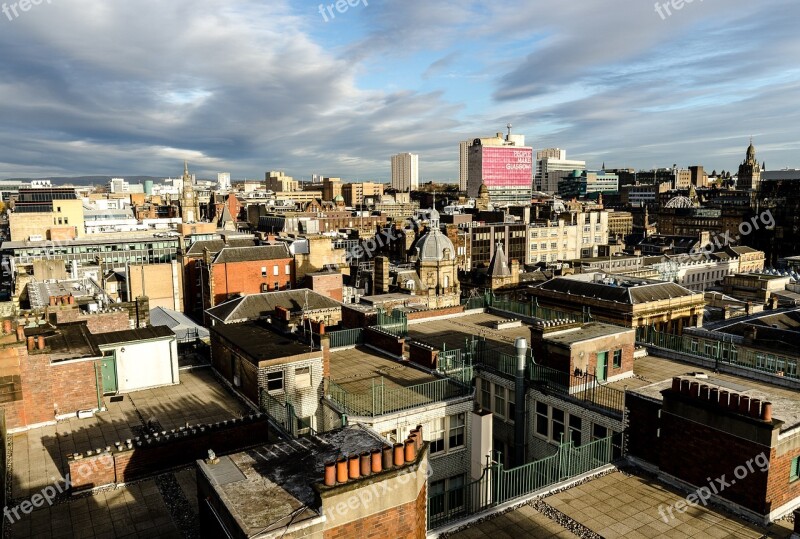 Glasgow Scotland City Tourism Above The City