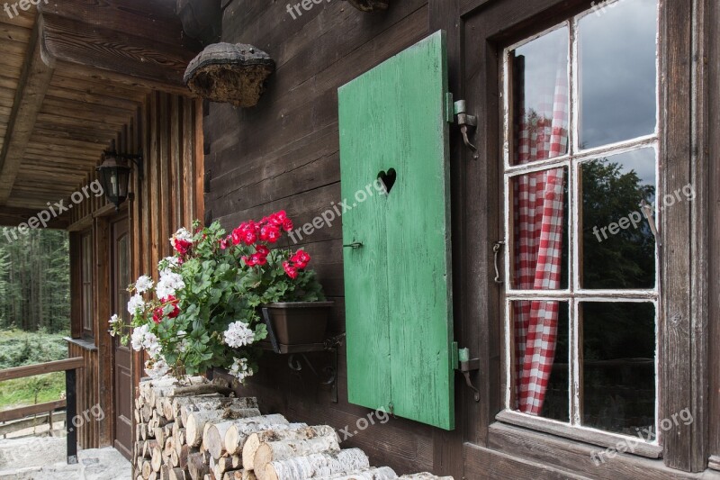 Alpine Bavaria Flowers Germany Window