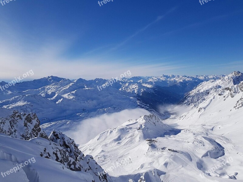 Mountains Mountain Nature Snow Landscape