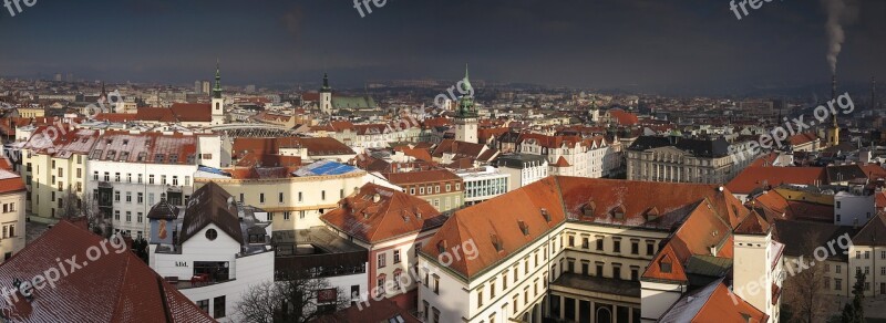 Czech Republic City Panorama Brno Czech Republic View