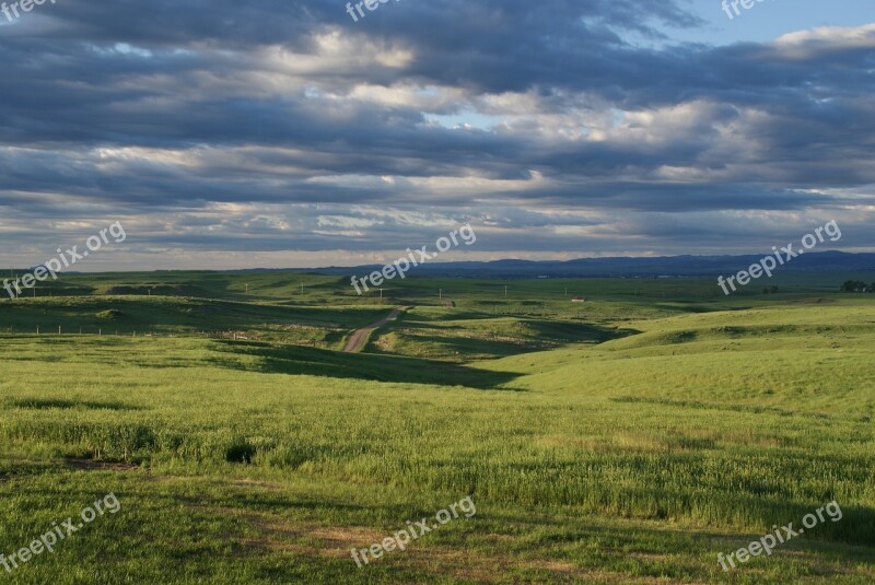 Clouds Plains Landscape Light Cloudy