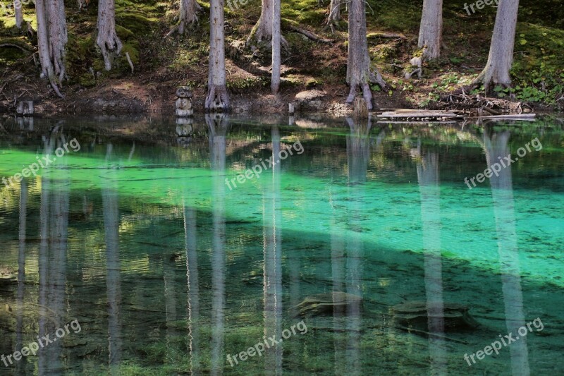 Bergsee Mirroring Water Bank Water Reflection