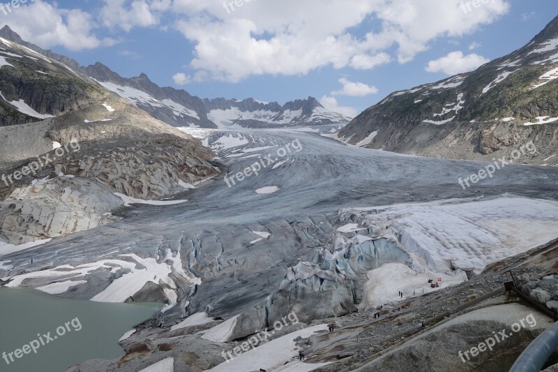 Switzerland Glacier Alpine Furka Grimsel Pass