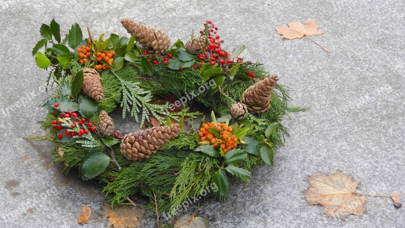 Holiday Wreath Christmas Decorations Christmas Wreath Autumn Wreath Ornament