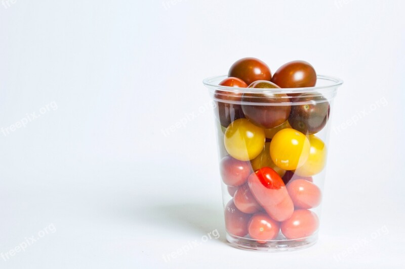 Cherry Tomatoes Colors Yellow Red Brown