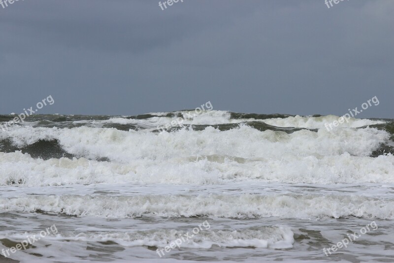 Wave Surf Wave Breaking North Sea Forward