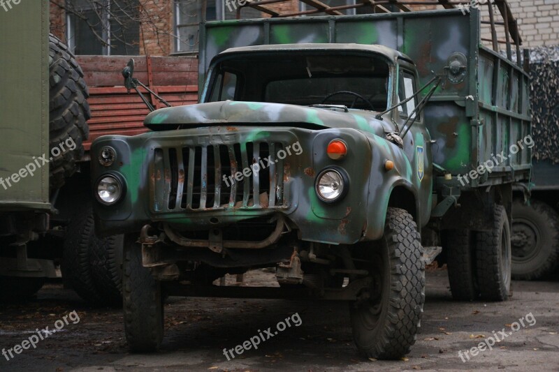 Machine Zil Camouflage Camo Car Photo