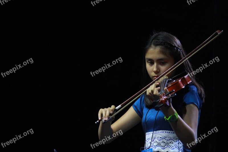 Girl Violin Instruments Violinist Musician