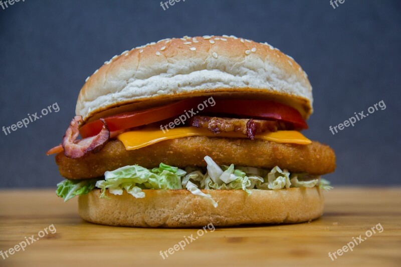 Bread Eating Tomato Cucumber Lettuce