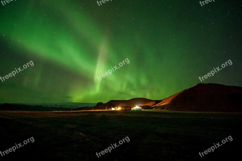 Northern Lights Iceland Aurora Free Photos