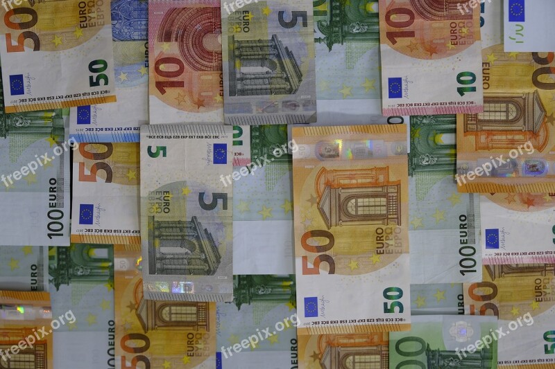 Money Bank Note Coins Euro Save