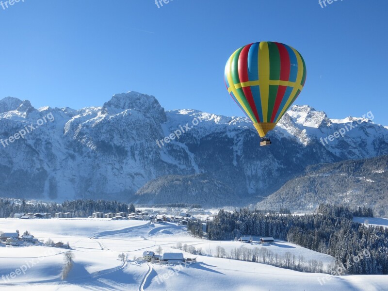 Balloon Winter Height Hot Air Balloon Go Balloon