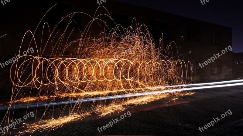 Light Night Sky Steel Wool Ali