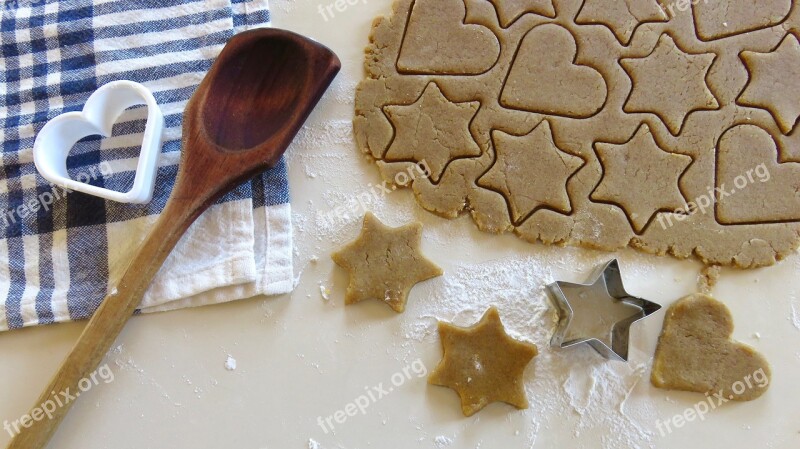 Baking Cookies Gingerbread Christmas Flour