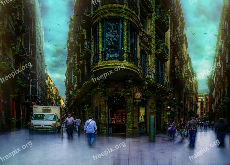 Barcelona Street Gothic Quarter Spain