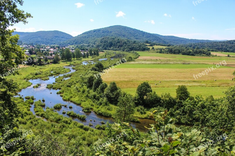 Bieszczady Summer Poland Holiday River