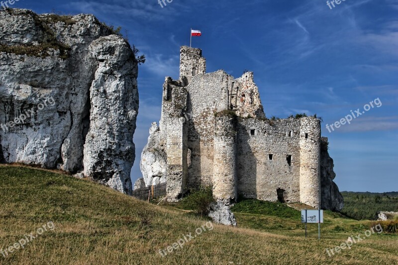 Mirow Jura Poland Landscape Castle