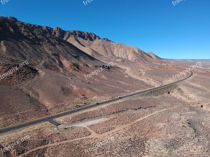 Road Us America Highway Scene