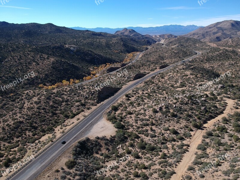 Road Us America Highway Scene