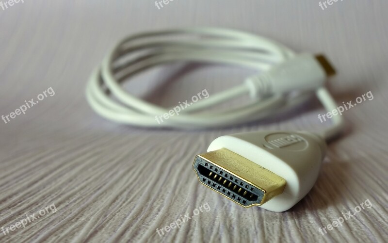 Hdmi Cable Plug Connection Computer