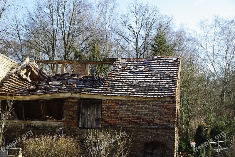 Old House Landscape Hut Building Old Building