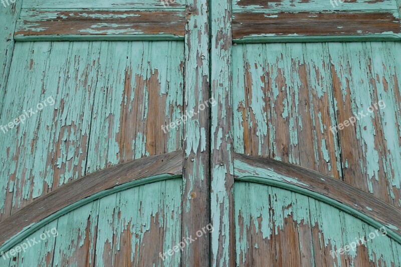 Door Port Wood Paint Peeled Off