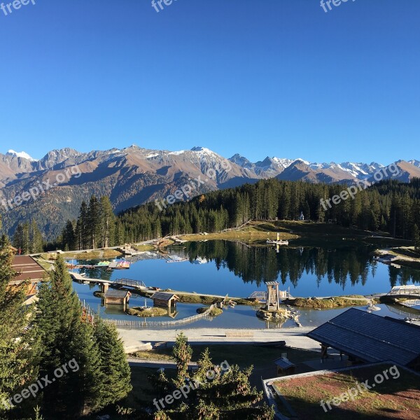 Mountains Mountain Range Tyrol Bergsee Forest